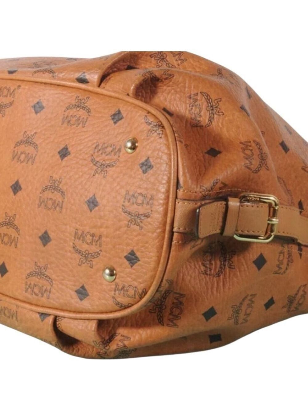 MCM Aren Hobo in Visetos Coated Canvas - Cognac - Picture 5 of 12